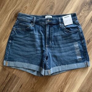 Sonoma Women's Medium Blue Rolled-Hem Denim Shorts